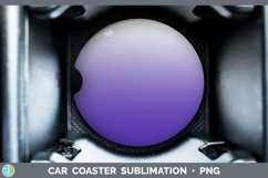 Ombre Deep Purple Car Coaster Sublimation Coaster Designs Product Image 1