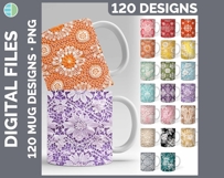 Watercolor Mug Wrap PNG Sublimation Designs Mega Bundle Product Image 11