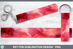 Holographic Red Key Fob | Sublimation Wristlet Designs Product Image 1