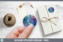 Holographic Blue Stickers | Round Labels Bundle Product Image 2