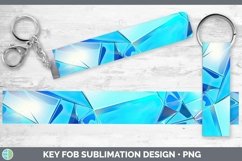 Holographic Cyan Key Fob | Bundle Wristlet Designs Product Image 2