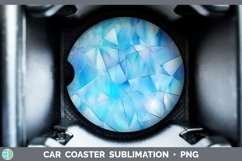 Holographic Cyan Car Coaster | Bundle Coaster Designs Product Image 5