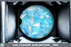 Holographic Cyan Car Coaster | Bundle Coaster Designs Product Image 6