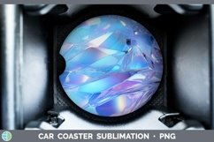 Holographic Cyan Car Coaster | Bundle Coaster Designs Product Image 7