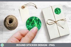 Holographic Green Stickers | Round Labels Bundle Product Image 2