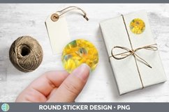 Holographic Yellow Stickers | Round Labels Bundle Product Image 2