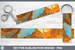 Holographic Orange Key Fob | Bundle Wristlet Designs Product Image 2