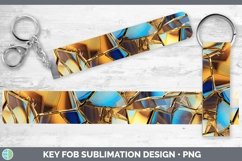 Holographic Gold Key Fob | Bundle Wristlet Designs Product Image 2