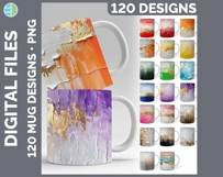 Watercolor Mug Wrap PNG Sublimation Designs Mega Bundle Product Image 14