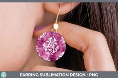 GorgeousPink Round Earrings design.