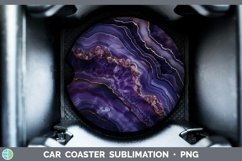 Purple Geode Car Coaster Sublimation Coaster Designs Product Image 1