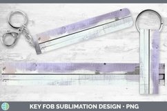 Purple Wood Key Fob Sublimation Wristlet Designs Product Image 1