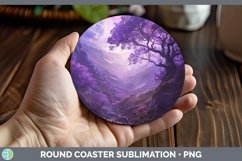 GorgeousPurple Round Coaster design.