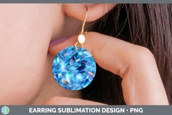 GorgeousBlue Round Earrings design.