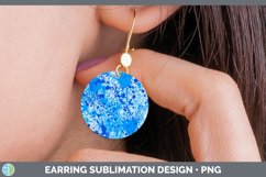 GorgeousBlue Round Earrings design.