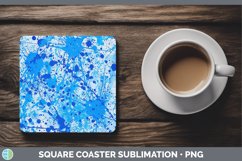 GorgeousBlue Square Coaster design.
