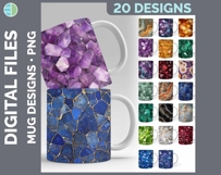 Watercolor Mug Wrap PNG Sublimation Designs Mega Bundle Product Image 19