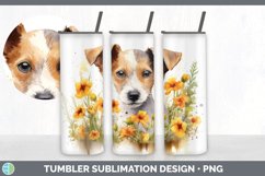 Watercolor Fox Terrier Dog Tumbler | Sublimation 20 oz Skinn Product Image 7