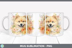 Watercolor Chow Chow Dog Mug Wrap | Sublimation Coffee Cup D Product Image 2
