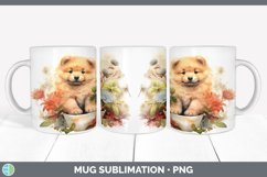 Watercolor Chow Chow Dog Mug Wrap | Sublimation Coffee Cup D Product Image 7