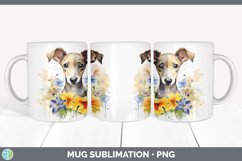 Watercolor Greyhound Dog Mug Wrap | Sublimation Coffee Cup D Product Image 3
