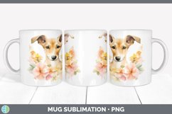 Watercolor Greyhound Dog Mug Wrap | Sublimation Coffee Cup D Product Image 4