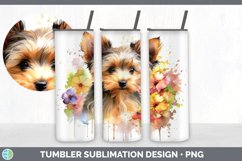 Watercolor Yorkshire Terrier Dog Tumbler | Sublimation 20 oz Product Image 4
