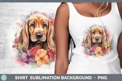 Watercolor Dogs Bloodhound Shirt Sublimation Sublimation Bac Product Image 1