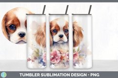 Watercolor Cavalier King Charles Spaniel Dog Tumbler | Subli Product Image 6
