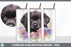 Watercolor Newfoundland Dog Tumbler | Sublimation 20 oz Skin Product Image 4