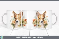 GorgeousWild Flowers Basenjis Mug Wrap design.