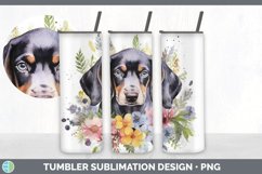 Watercolor Bluetick Coonhound Dog Tumbler | Sublimation 20 o Product Image 5