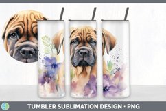Watercolor Mastiff Dog Tumbler | Sublimation 20 oz Skinny Tu Product Image 4