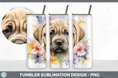 Watercolor Mastiff Dog Tumbler | Sublimation 20 oz Skinny Tu Product Image 5