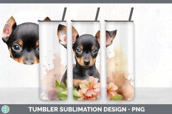 Watercolor Miniature Pinscher Dog Tumbler | Sublimation 20 o Product Image 7