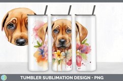 Watercolor Rhodesian Ridgeback Dog Tumbler | Sublimation 20 Product Image 4