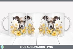 Watercolor Whippet Dog Mug Wrap | Sublimation Coffee Cup Des Product Image 5