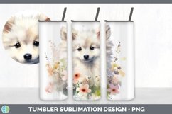 Watercolor American Eskie Dog Tumbler | Sublimation 20 oz Sk Product Image 4