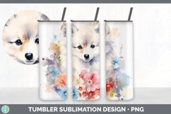 Watercolor American Eskie Dog Tumbler | Sublimation 20 oz Sk Product Image 5