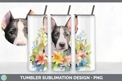 Watercolor Bull Terrier Dog Tumbler | Sublimation 20 oz Skin Product Image 7