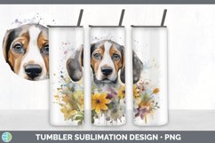 Watercolor English Coonhound Dog Tumbler | Sublimation 20 oz Product Image 6