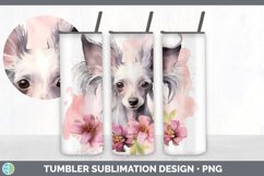 Watercolor Hairless Chinese Crested Dog Tumbler | Sublimatio Product Image 6