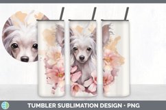Watercolor Hairless Chinese Crested Dog Tumbler | Sublimatio Product Image 7