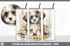 Watercolor Havanese Dog Tumbler | Sublimation 20 oz Skinny T Product Image 4