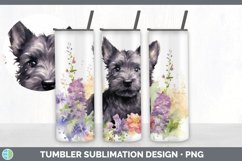 Watercolor Scottish Terrier Dog Tumbler | Sublimation 20 oz Product Image 5