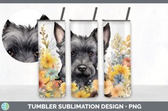 Watercolor Scottish Terrier Dog Tumbler | Sublimation 20 oz Product Image 6