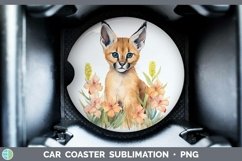 Wild Cats Caracal Car Coaster Sublimation Coaster Designs Product Image 1