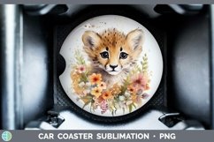 Wild Cats Cheetah Car Coaster Sublimation Coaster Designs Product Image 1