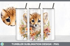 Wild Cats Cheetah Tumbler Sublimation 20 oz Skinny Tumbler D Product Image 1