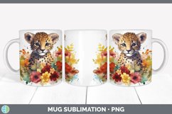 Wild Cats Jaguar Mug Wrap Sublimation Coffee Cup Designs Product Image 1